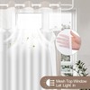 TWLSNCD No Hook Shower Curtain and Liner Set, Ombre Brown