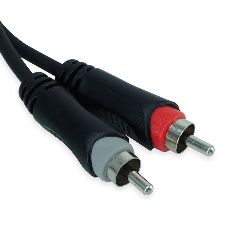 keepdrum YC017 Y-Adapter Splitter Cable 6.35 mm Mono Jack to