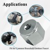 Ebrmeiwo 05265 Thread Clean Adapter for Household Outdoor Faucets, Clean