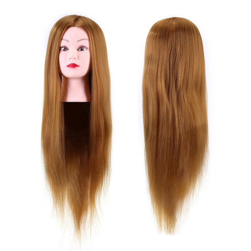 40% Real Human Hair Mannequin Head Hairdresser Training Head Cosmetology