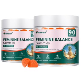 PWERD 180 Count She Thrive Feminine Balance Pineapple Vaginal Gummies for Women Ph，Premium Her Plus Nutrition Feminine Vaginal Probiotics Pineapple Balance Gummies for Women