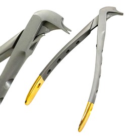Dental Crown Spreader Splitter Pliers with Serrated Tips, 5.7" (14.5cm) | Perforated Handle Design | German Stainless Steel Instruments