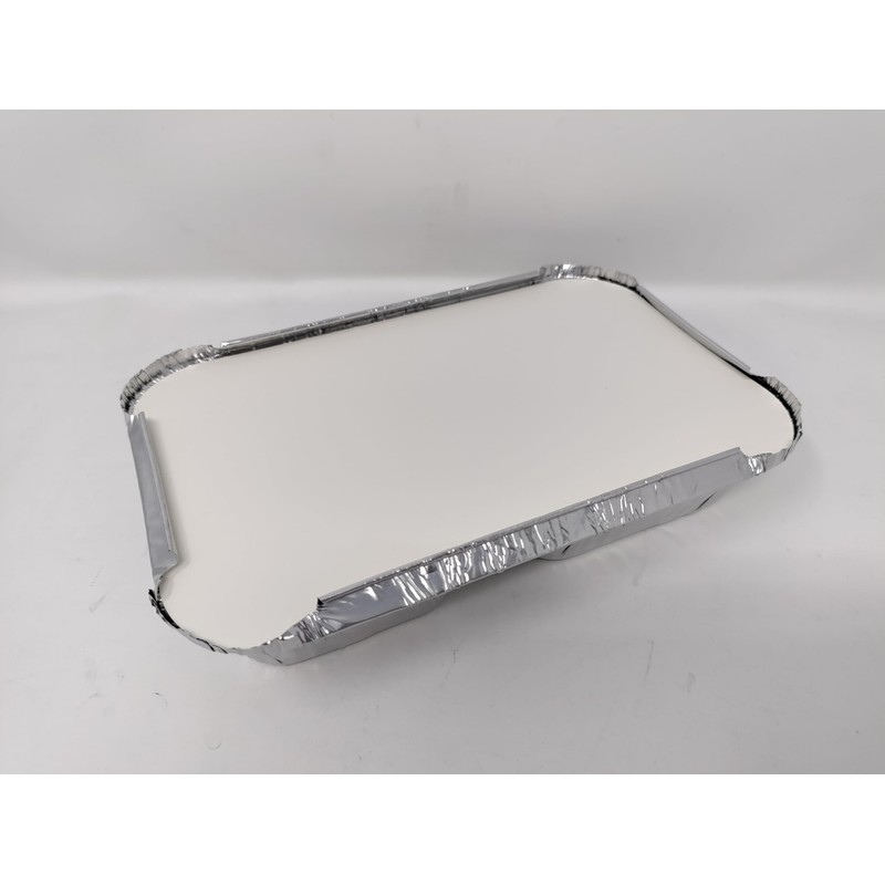 50 x 2 Compartment Aluminium Foil Rectangular Roasting Oven Baking