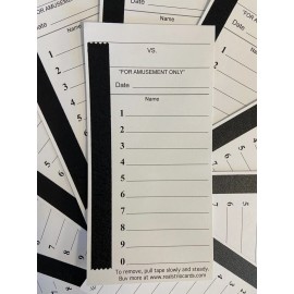 Unbranded 100 pack - 10 Line Strip Cards. FREE S/H. Pull strips. Football, Breaks, Auction