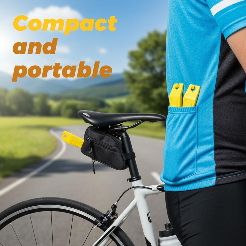 Bike Tyre Levers, 4 Pack Nylon Rim Repair Tools for