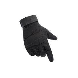 RATASK Heavy Duty General Work and Outdoor Gloves, Paintball, workout, hiking, gardening, outdoor activity gloves, (BLACK Large)
