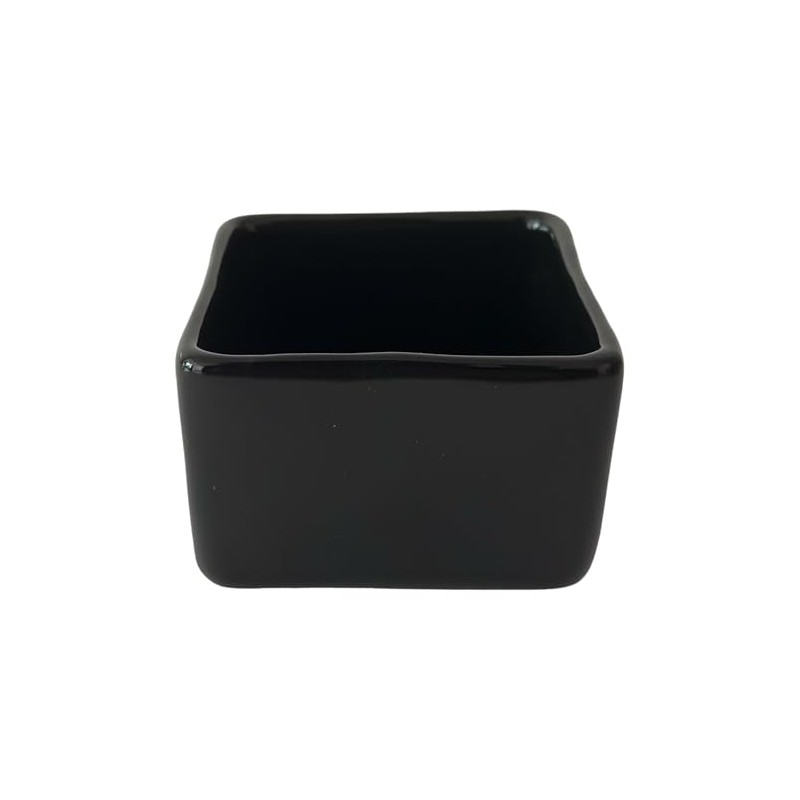 Ramekin Salsero Artesanal: Color Negro hecho de Cerámica