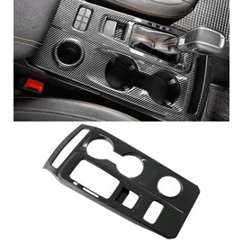 Central Control Gear Shift Panel Trim Cover Compatible with 2024 2025 Ford Ranger XLT, XL, Lariat, ABS Carbon Fiber Look Console Gear Shifter Bezel Shift Box Sticker Decorative Cover
