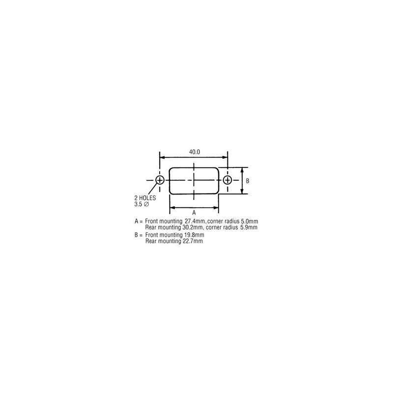 kenable IEC 10A C14 3 Pin Chassis Panel Mount Plug