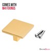 Decoranddecor Calla Square Cabinet Knob Door Pull Handle Kitchen Cupboard
