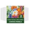 Gigmeta Canvas for Painting Set (8 Pack) 20 x 20
