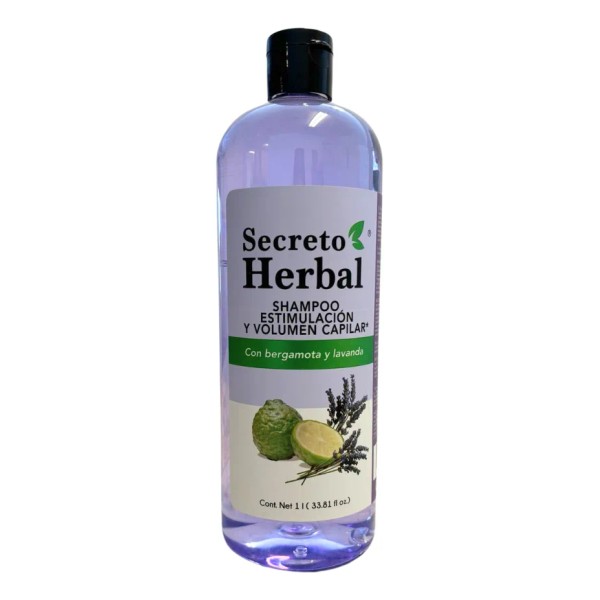 Shampoo Secreto Herbal Bergamota Y Lavanda Volumen Capilar 1L