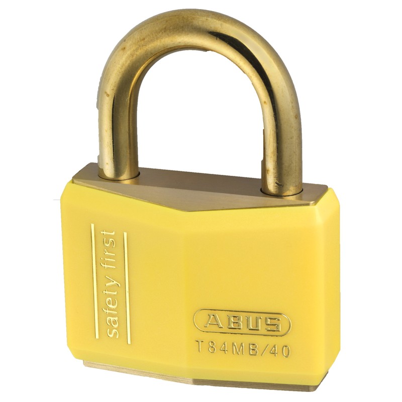 ABUS - T84MB/40mm Yellow Rustproof Padlock Keyed Alike 8402
