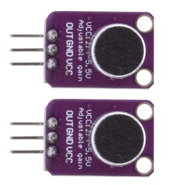 2 x Electret Microphone Amplifier Adjustable MAX4466 Module Sensor Sound Module