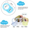4Pcs Pacifier Adapter Rings Silicone Rings for Pacifier Clip Button
