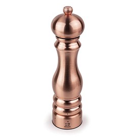 Paris Chef u'Select 22 cm Salt Mill + Rock Salt Included - Made of Stainless Steel - 6 Predefined Grind Settings - Made in France - Copper Colour