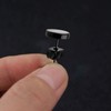8 Pairs Mens Stud Earrings, 3mm-10mm Men Earrings Black Ear