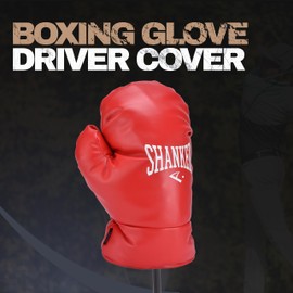 Shanker Golf Boxing Glove Golf Headcover - Funny Golf Driver Cover Tour Grade PU Leather Headcover - Great Gag Golf Gift for Men - Soft Velour Lining