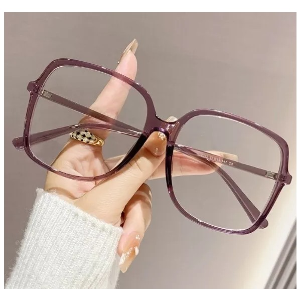 Unbranded Oversized Blue Light Blocking Square Womens Mens Purple Computer