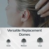Hearing Aid Domes, Closed Domes for Hearing Aids, 10Pcs Resound