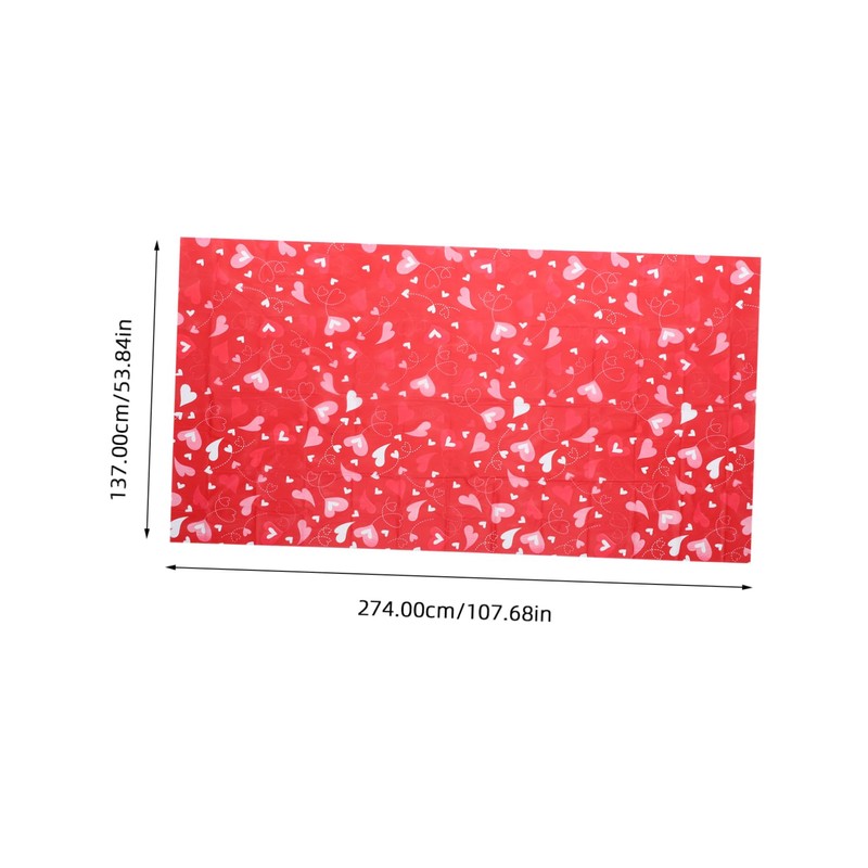 Alipis Heart Tablecloth 2pcs Valentines Day Tablecloth or Heart-Shaped Proposal