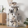 Hey-brother Large Multi-Level Cat Tree Condo Furniture with Sisal-Covered Scratching