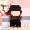 BOXOB 2pcs Doll Clothes Set, Cool Plush Outfit & Accessories