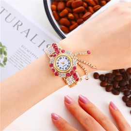 CdyBox Wholesale 3 Pack Women Quartz Watches Alloy Steel Tassel Bracelet Fashion Ladies Bangle Wristwatch