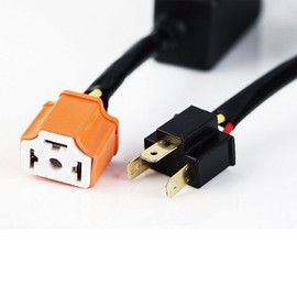 LX-LIGHT (2PCS) H4(9003) Anti Flicker Harness Error Free Decoders Fit Any 7 Inch Round LED Headlight Systems Compatible with Jeep Wrangler JK Tj Lj