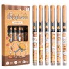MOZXIRZ 6 Pcs Rolling Ball Pens Cute Capybara Liquid Ink