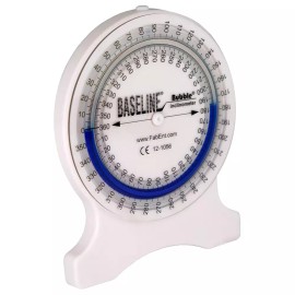 Baseline 베이스라인 버블 경사계 - 전문가가 읽기 쉬운 운동 범위 테스트를 위한 물리 재활 및 휴대용 케이스 포함 Baseline Bubble Inclinometer - Physical Rehabilitation and Portable Case for Easy Range of Motion Testing by Professionals