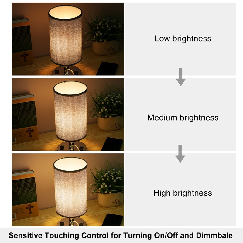 A C 220－240V Bedside Table Lamp Desk Light Nightstand Lamp