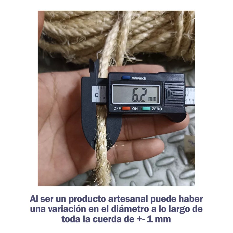 YUC 50 Metros Hilo Cuerda 6mm Henequén Ixtle Yute Mecate