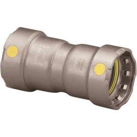 Viega MegaPressG Coupling w/Stop, 3/4" x 3/4" (Model: 22009)