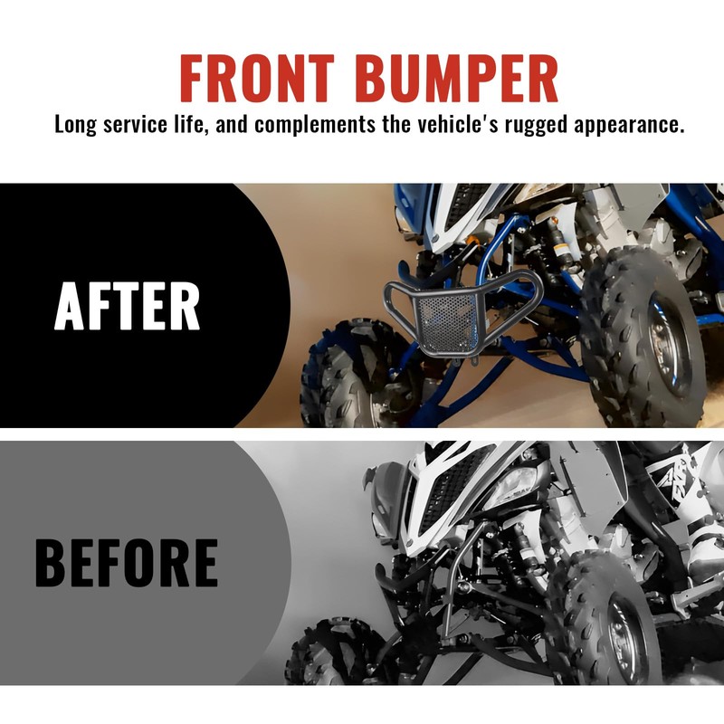 XATVXUTV Front Bumper Guards for Yamaha Raptor 700 700R, Front