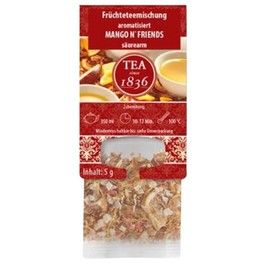 teemando® Fruit Tea Blend Mango 'n Friends Mango Note Flavoured 24 Long Bags of 5 g
