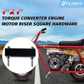 VCUJSUC Torque Converter Engine Motor Riser Square Hardware Kit For Predator 212cc 196cc 224cc 6.5hp For Coleman CT200U BT200X For Honda GX160 GX200 Baja Warrior Massimo MB200 Engine Mini Bike Go Kart