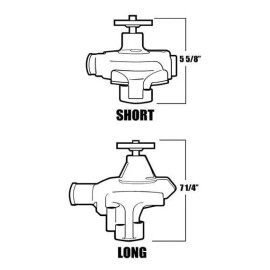 HRC SB Chevy Power Steering Bracket Long Water Pump SBC PS Kit Aluminum Polished