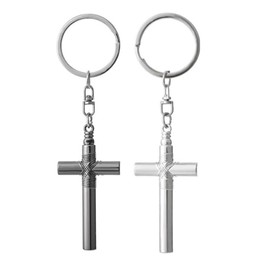 Hezhou Pack of 2 Crucifix Whistle, Cross Whistle, Emergency Whistle, Signal Whistle, Trainer Whistle, Metal Cross Whistle, SOS Whistle, Referee Whistle, Signal Whistles (Silver Black)