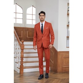 SHUZHXLZANGY Men Suit Champagne Suits for Men Regular Fit 40 Business Suits for Men 2023 Fashion Suits for Men Work Size M