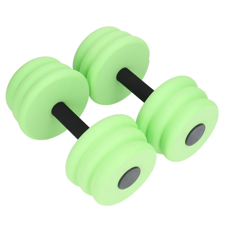 2pcs Floating Dumbbell EVA Thread Design Aquatic Exercise Dumbbell for
