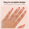 150Pcs French Gel Nail Tips, Vansiho Long Square Nail Tips,
