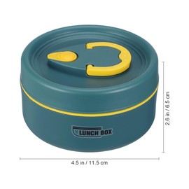 Hohopeti Caja De Almuerzo Térmica y Portátil Para Oficina y Hogar Contenedor De Comida Aislante Con Tapa Sellada Para Niño Niña y Adultos