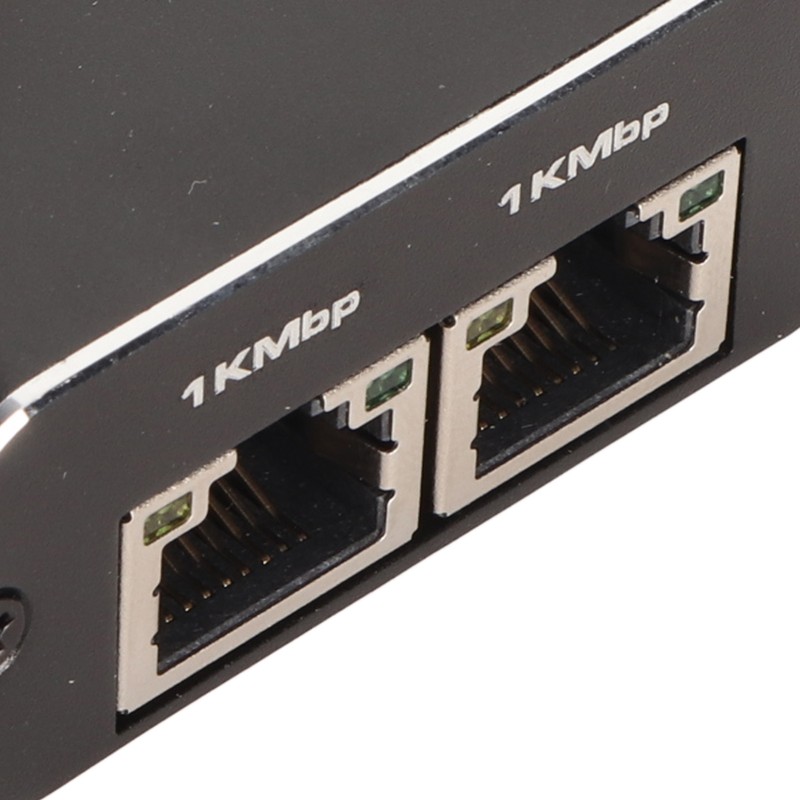 Ethernet Splitter RJ45 Network Port 1 to 2 Port Aluminum