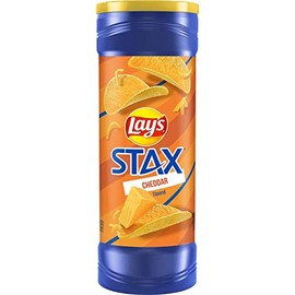Lay's Stax Potato Crisps, Cheddar, 60.5 Ounce (Pack of 11)