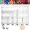XL Slotted Quilting Ruler for Guide Fabric Cutting, Sewing, Crafting