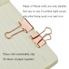 HAHIYO Binder Clips Paper Clamps Spring Steel Sturdy 0.98 inch