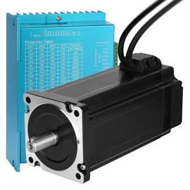 YEJMKJ Nema 34 Closed Loop Stepper Motor Kit 156MM 12.2Nm/1727.7oz.in Nema34 Motors with 0-8.2A 18-80VAC or 24-110VDC Closed Loop Stepper Motor Controller BHA860 for CNC Router Engraving Machine