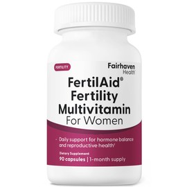 Fairhaven Health FertilAid for Women | Prenatal Vitamin Fertility Supplements for Women | Conception for Her with Vitex and Folate | Support Cycle Regularity and Ovulation* | 90 Capsules