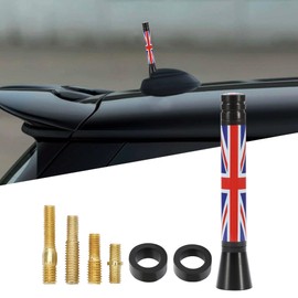 TOMALL Car Antenna Decoration Compatible with Mini Cooper Antenna Cover Union Jack Antenna Replacement for Cooper S Countryman Clubman Coupe Convertible or Roadster Accessories for Car (Red Flag)